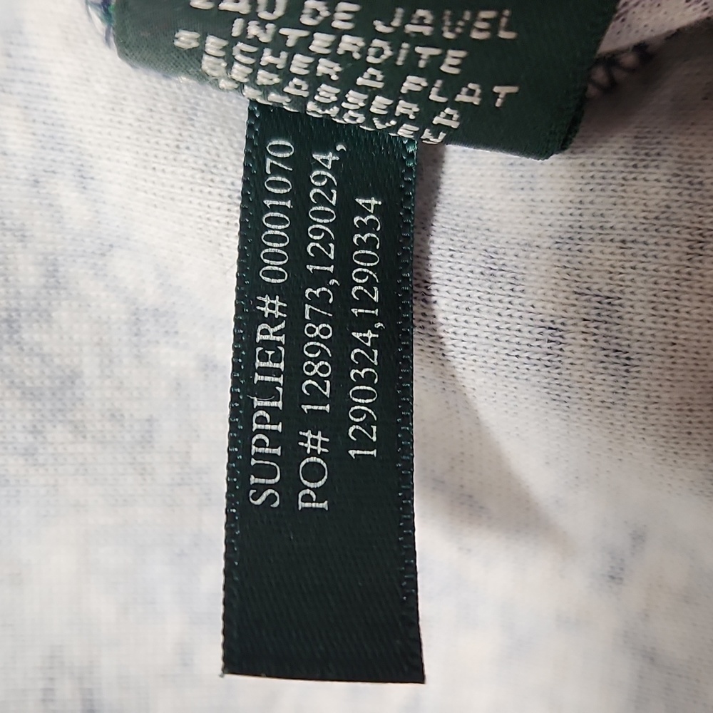 Ralph Lauren Blue w/Tan Floral & Tribal Design Scarf Neck Bodycon Dress Sz. M - Picture 13 of 13